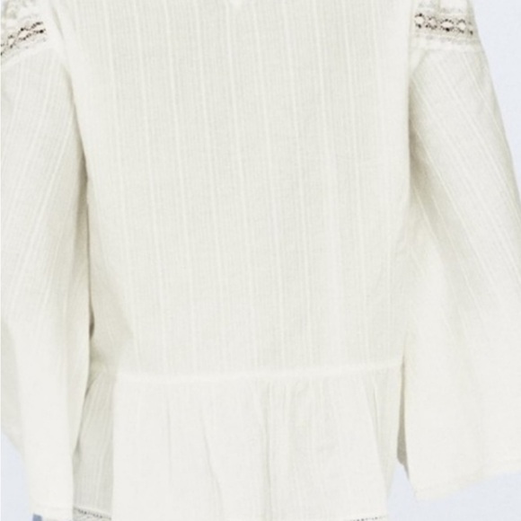 Zara Ivory Lace & Eyelet Top - Picture 3 of 7